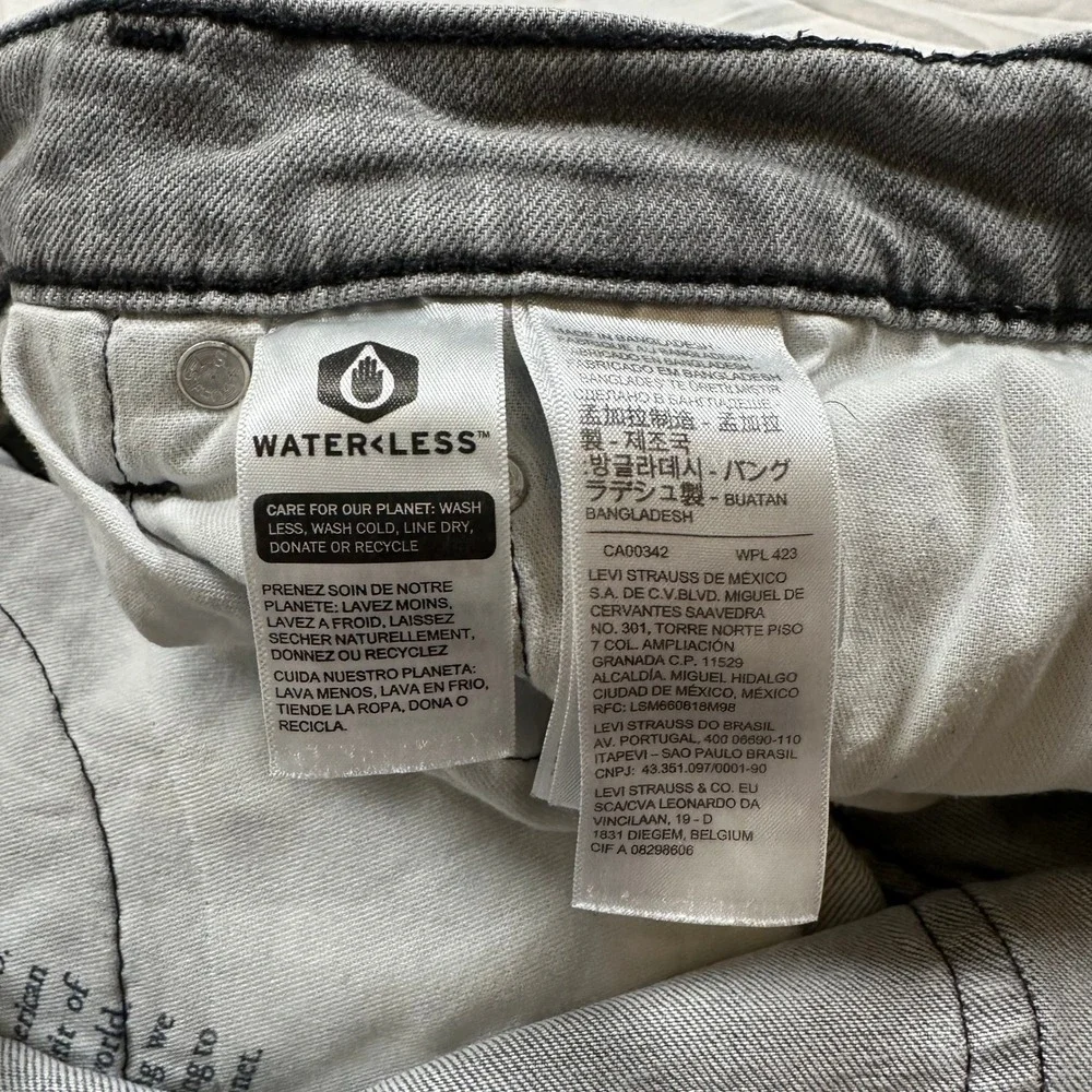 Levi's 514 Straight Gray Water<Less Jeans Men's 34x34